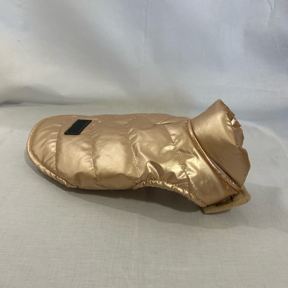 Heart to Tail - Gold Puffer Dog Jacket